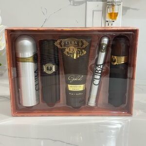Cuba Gold by Cuba cologne for men 5 pcs gift set New in Box